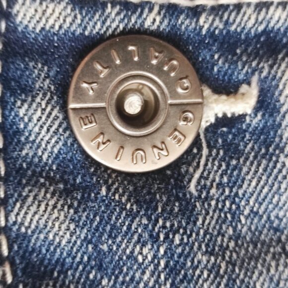 Jeaniologie jean jacket classic style regular blue women's plus size XXL - Picture 6 of 6